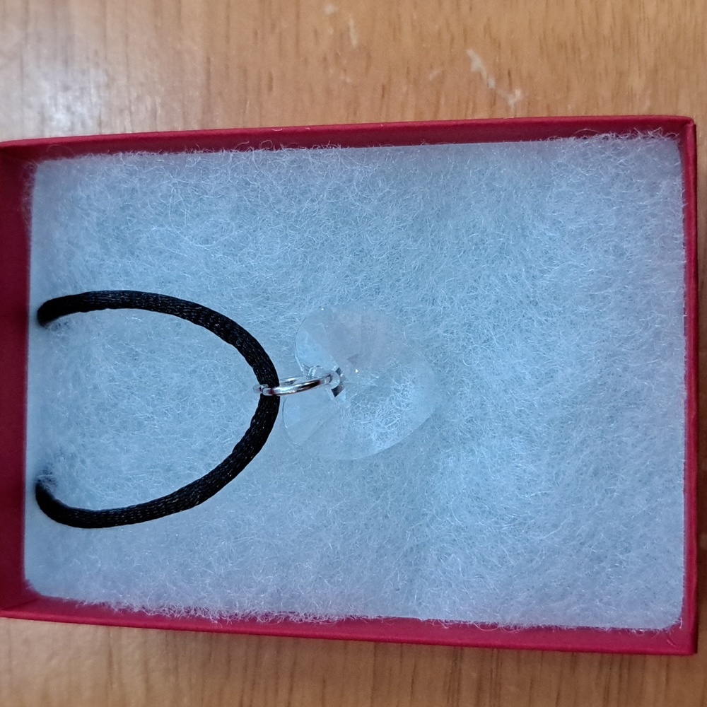 Morning Shadow Crystal Heart Necklace